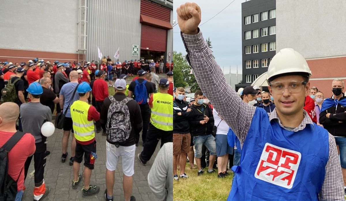 Trzemeszno: ruszył strajk generalny w fabryce wełny mineralnej, bo firma dobrze zarabia a pracownicy nie