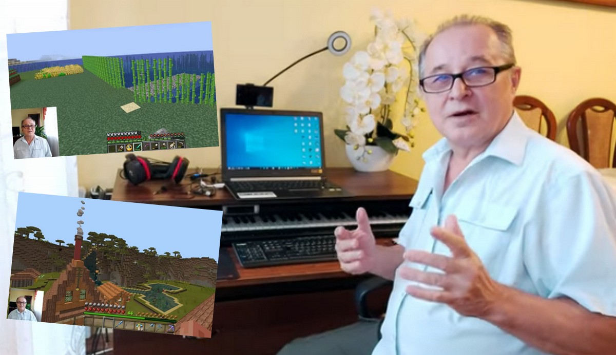 Jednym z najpopularniejszych gamerów z kanałem o Minecraft jest 70-letni Chezjusz