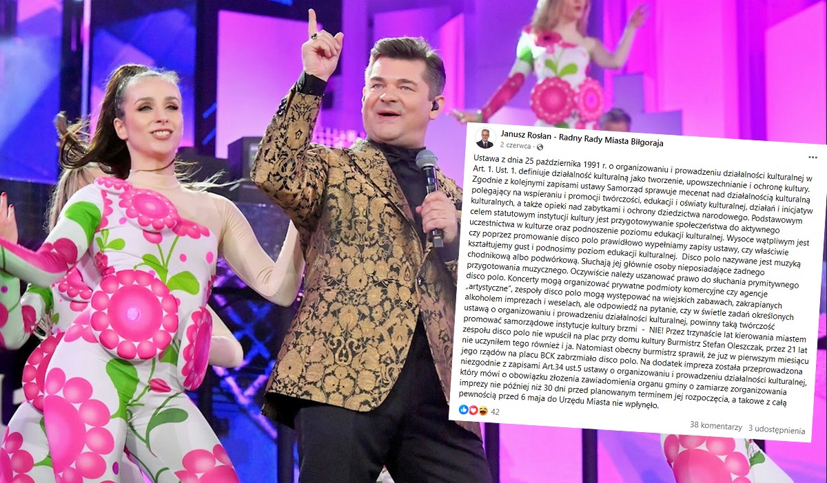 Biłgoraj: mieszkaniec oburzony krytyką disco polo przez burmistrza złożył doniesienie do prokuratury