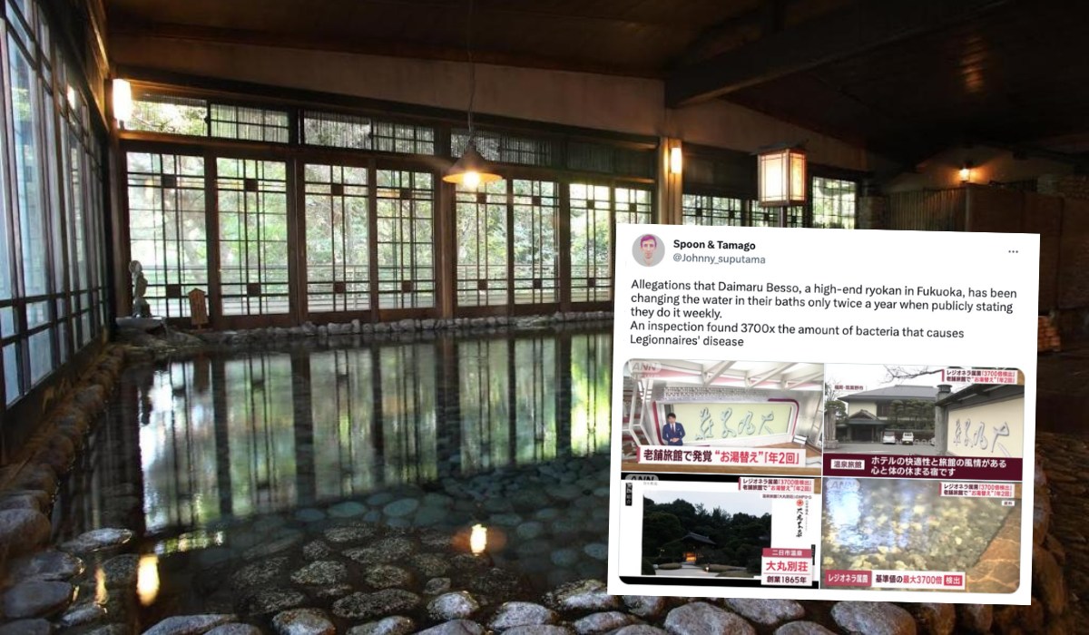 Japonia: właściciel spa zmieniał wodę dwa razy w roku, bo nie wiedział, że trzeba częściej