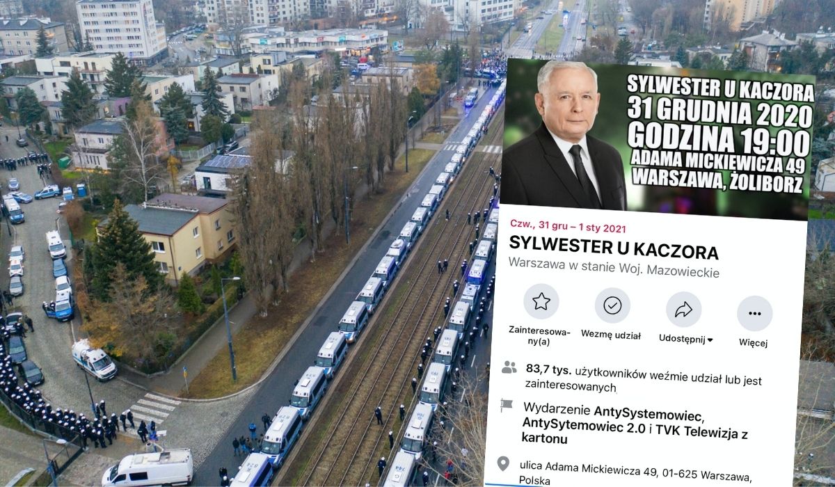 Przez wydarzenie na FB policja znowu będzie pilnować domu prezesa Kaczyńskiego