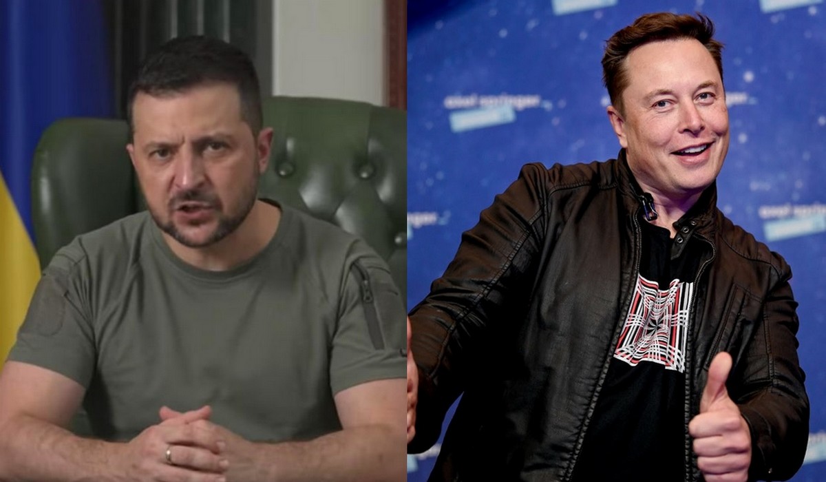 Zełenski zaprasza Muska, żeby sam spojrzał na sytuację i przestał się wymądrzać o wojnie na odległość