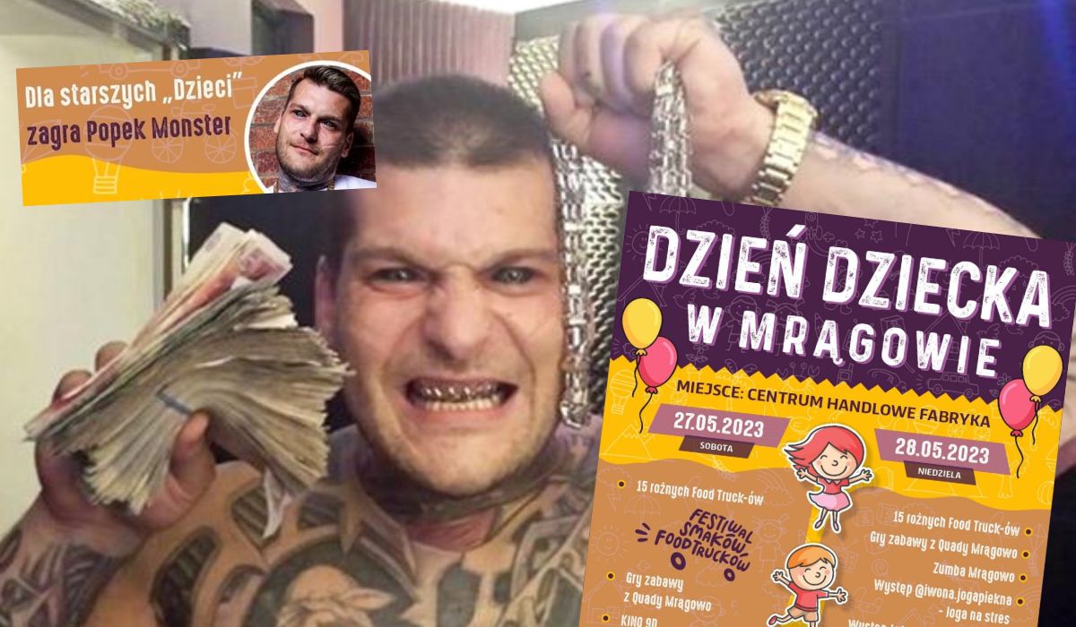 Mrągowo: z okazji dnia dziecka wystąpi Popek, sportowiec, raper i malowniczy artysta