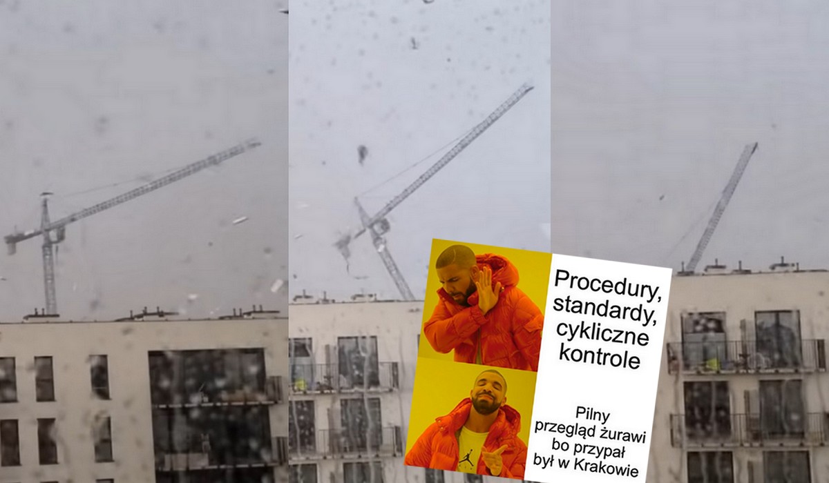 Rychło w czas rozpoczęto kontrolę żurawi i dźwigów w Małopolsce