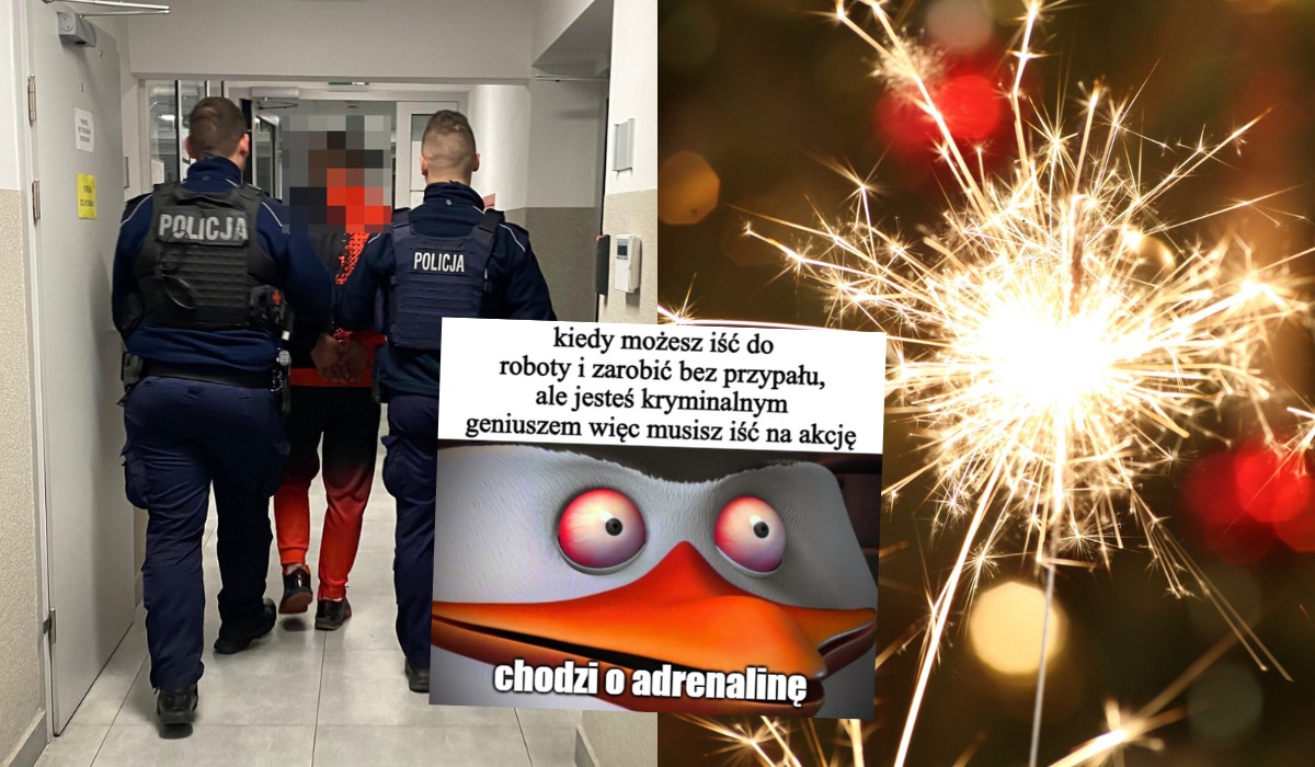 Zambrów: poszukiwany facet wpadł w ręce policji przez kradzież zimnych ogni wartych 9 zł