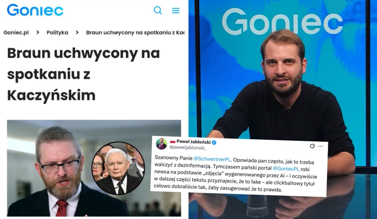 Redaktor naczelny serwisu Goniec.pl został przyłapany na fejku i zapowiedział poprawę
