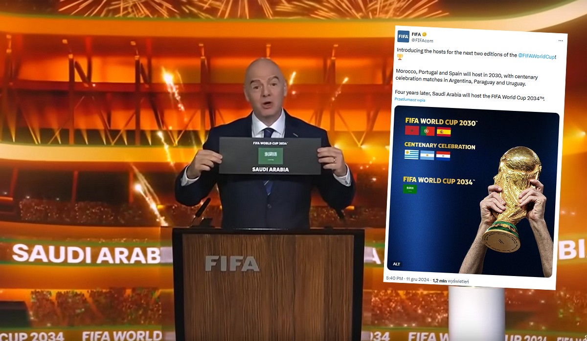 FIFA spontanicznie przyznała organizację mundialu Arabii Saudyjskiej