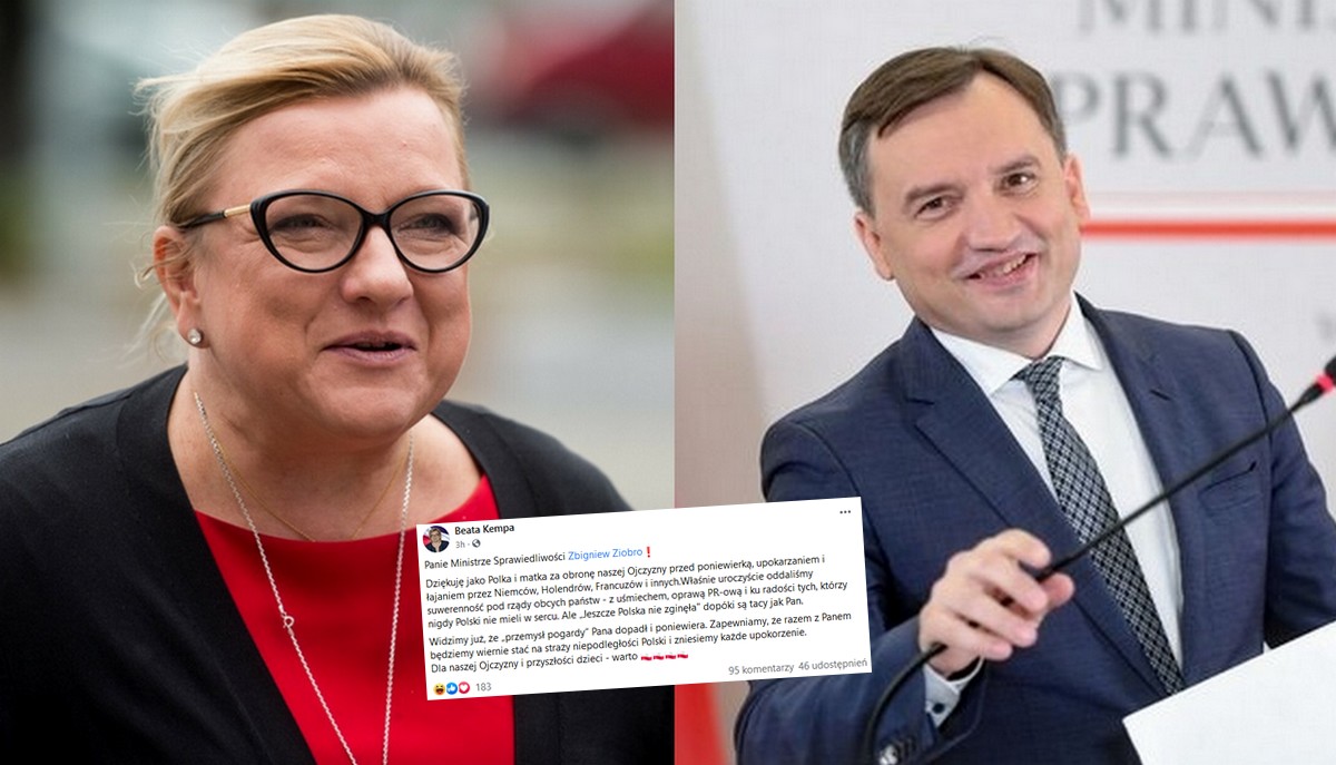 Beata Kempa tak serdecznie dziękuje Ziobrze, jak ty nie umiesz nawet mamie na święta