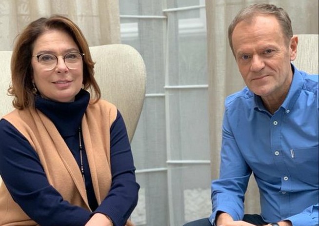 Tusk udzielił poparcia Małgorzacie Kidawie-Błońskiej: zameldowałem Pani Marszałek pełną gotowość bojową!