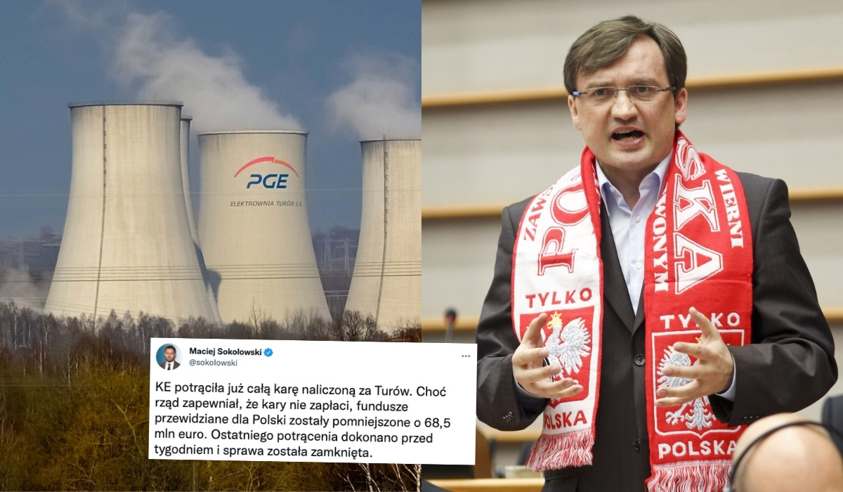KE potrąciła Polsce 300 mln kar za Turów. Ziobro: te pieniądze zostały nam ukradzione