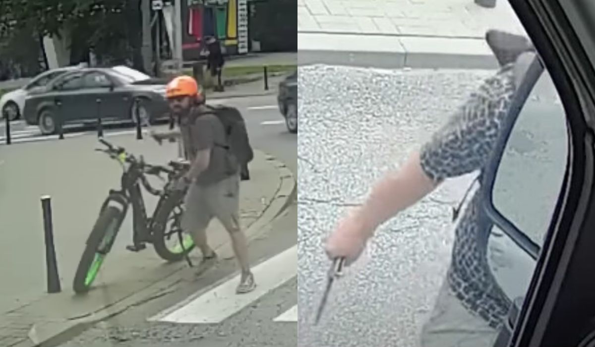 Warszawa: rowerzysta wyszedł z nożem na płodobusa fundacji pro-life, przeciął im oponę i pojechał sobie dalej