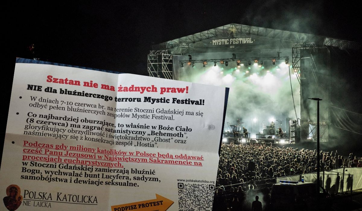 Katolicka fundacja bojkotuje festiwal metalowy, bo chcą bluźnić w Boże Ciało