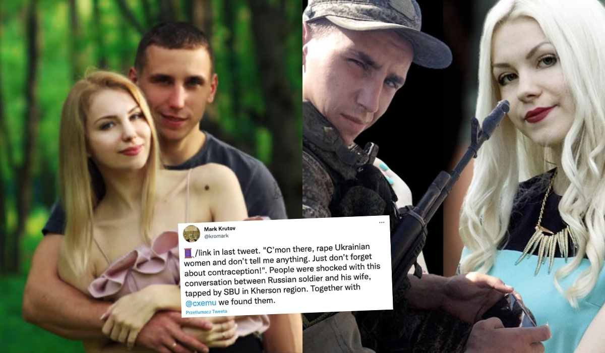 Dziennikarze ujawnili tożsamość Rosjanki, która mówiła mężowi-żołnierzowi, żeby "gw*łcił, ale się zabezpieczał"