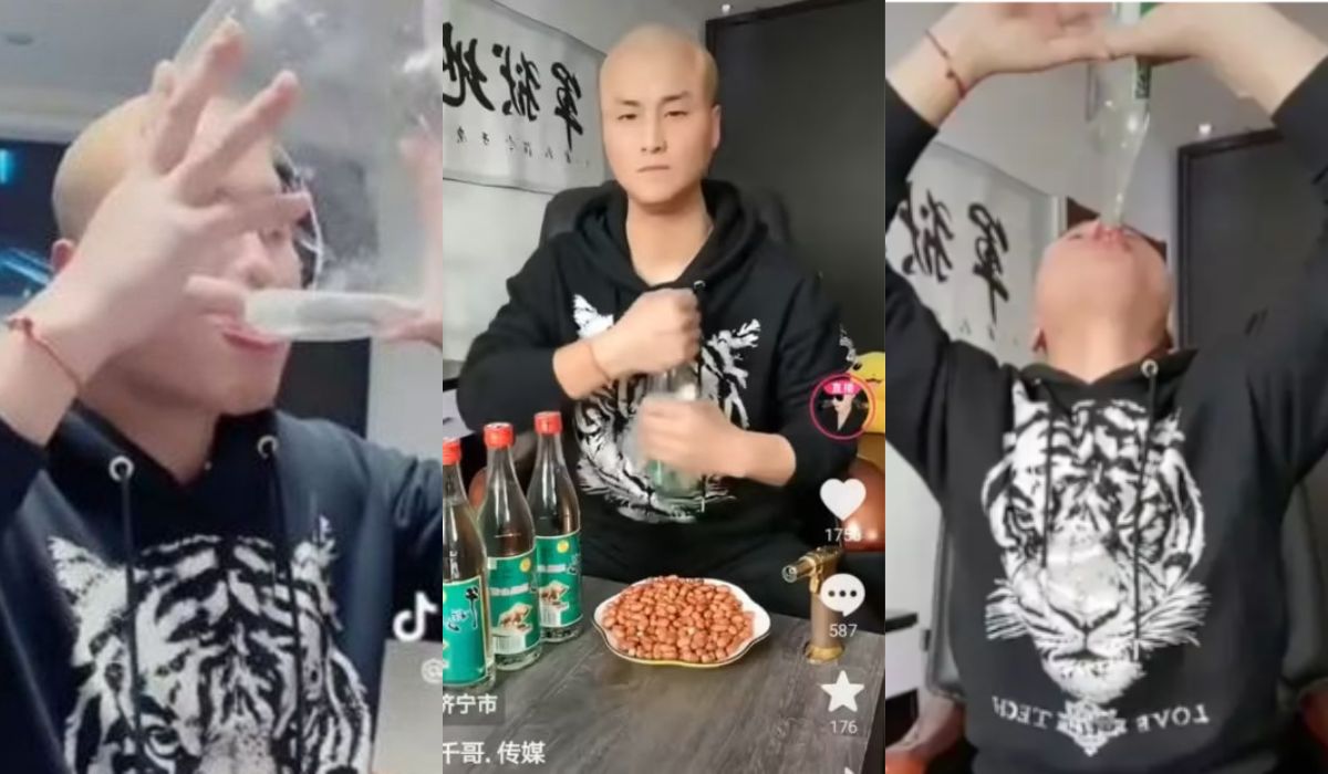 Influencer zmarł po wykonaniu TikTokowego wyzwania, wypił kilka butelek chińskiego spirytusu