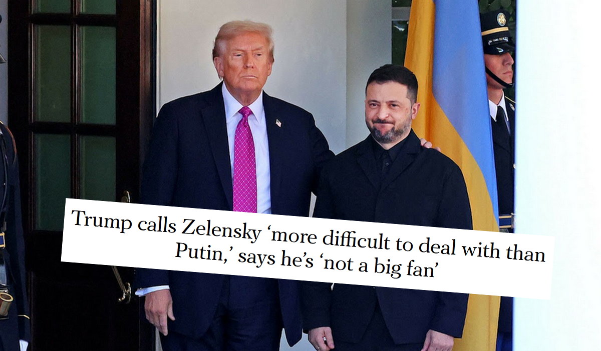 Trump narzeka, że dogadanie się z Zełenskim jest trudniejsze niż z Putinem