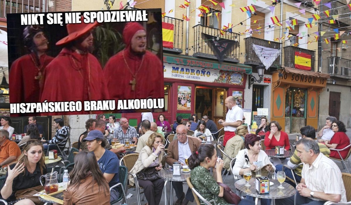Hiszpania wyraźnie cierpi na brak alkoholu, szczególnie w miastach, a przecież niedługo święta