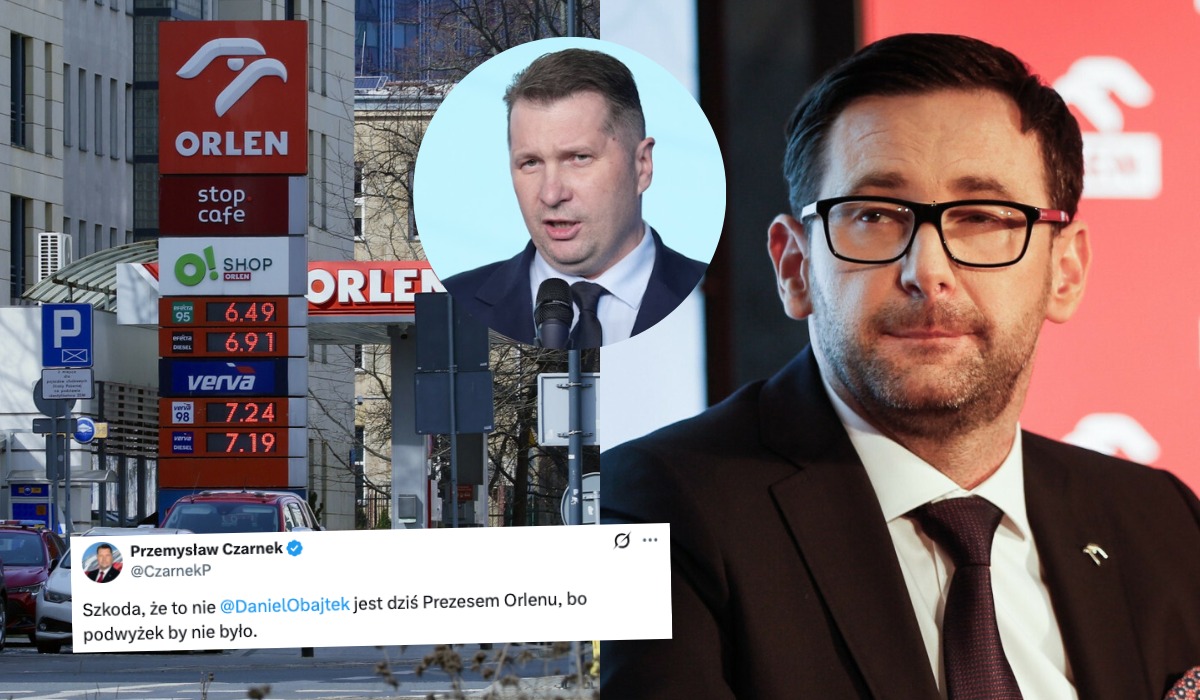 Czarnek: gdyby to Obajtek był dziś prezesem Orlenu, paliwo by nie drożało