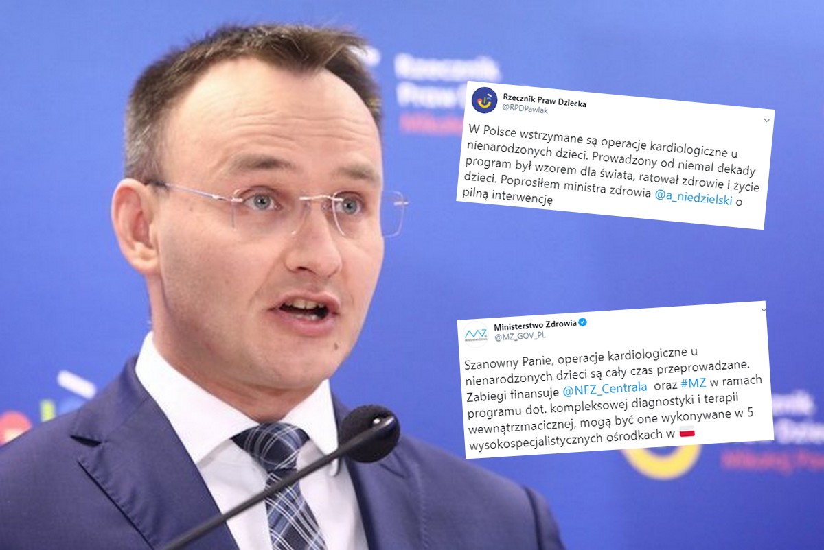 Rzecznik Praw Dziecka teraz alarmuje, że "wstrzymuje się operacje kardiologiczne dzieci nienarodzonych"
