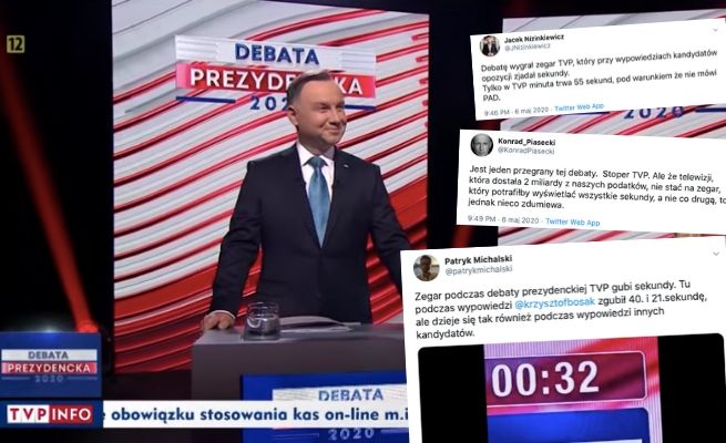 Dziennikarze zdziwieni swobodnym liczeniem sekund podczas debaty prezydenckiej