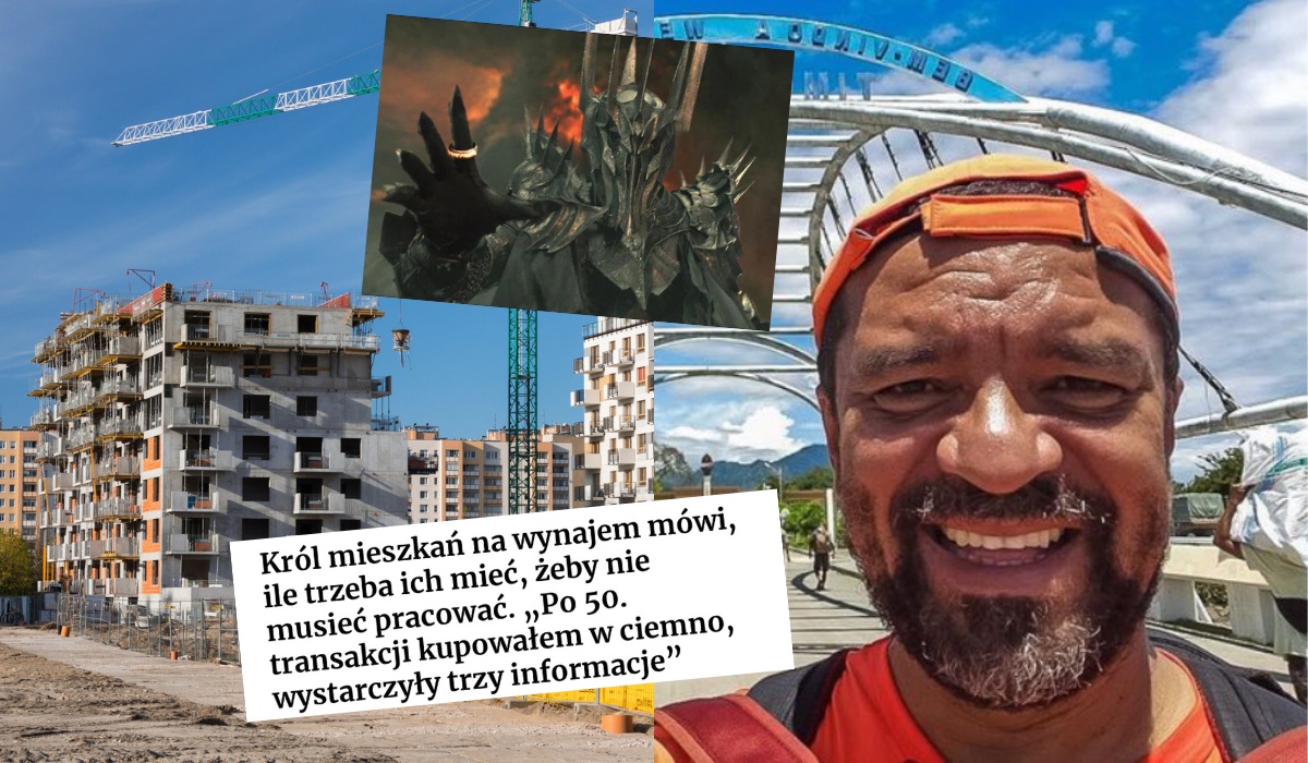 "Sauron Wynajmu" tłumaczy ile trzeba mieć mieszkań, żeby dobrze z nich żyć i skąd sam wziął na to pieniądze