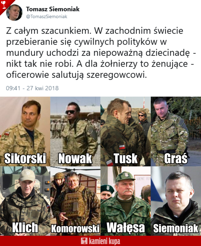 "Kamieni Kupa" (PiS) celnie uderza w Tomasza Siemioniaka