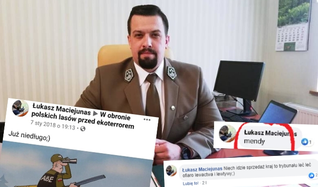 Zawrotna kariera Łukasza "Pałkarza" Maciejunasa w Lasach Państwowych