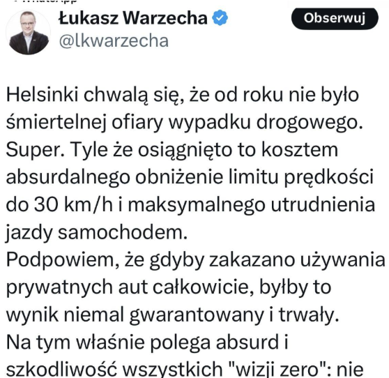 Helsinki odbierają wolność