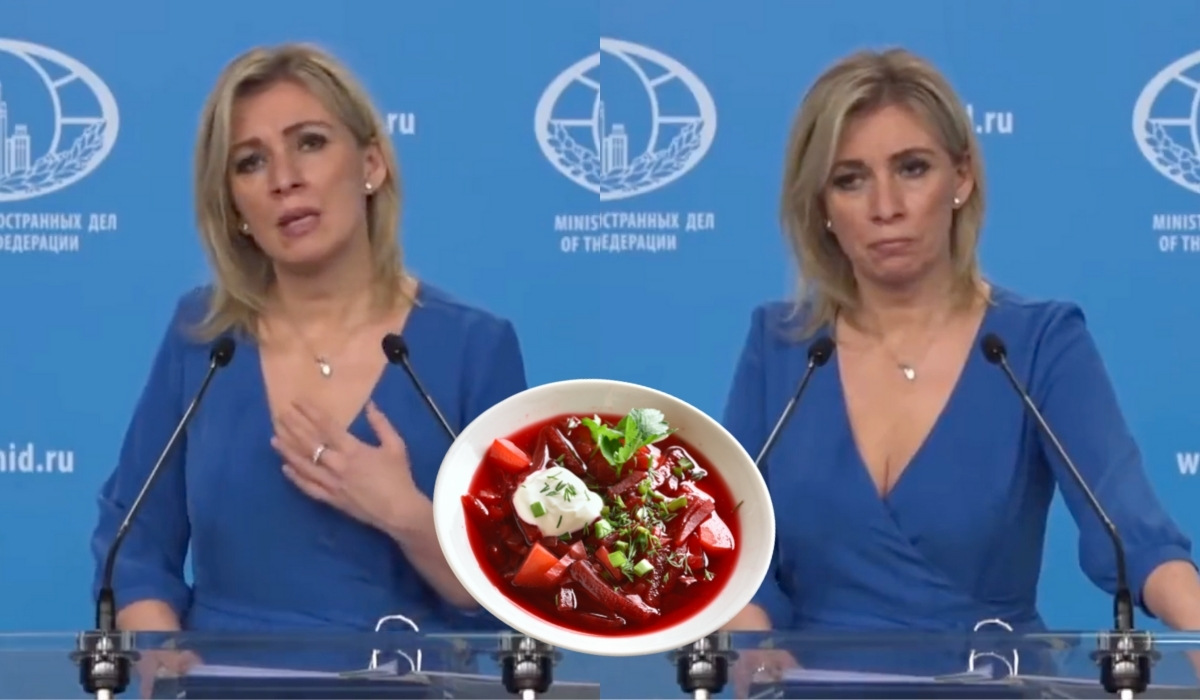Mocno dziabnięta rzeczniczka rosyjskiego MSZ tłumaczyła, jak działa nazizm na przykładzie barszczu