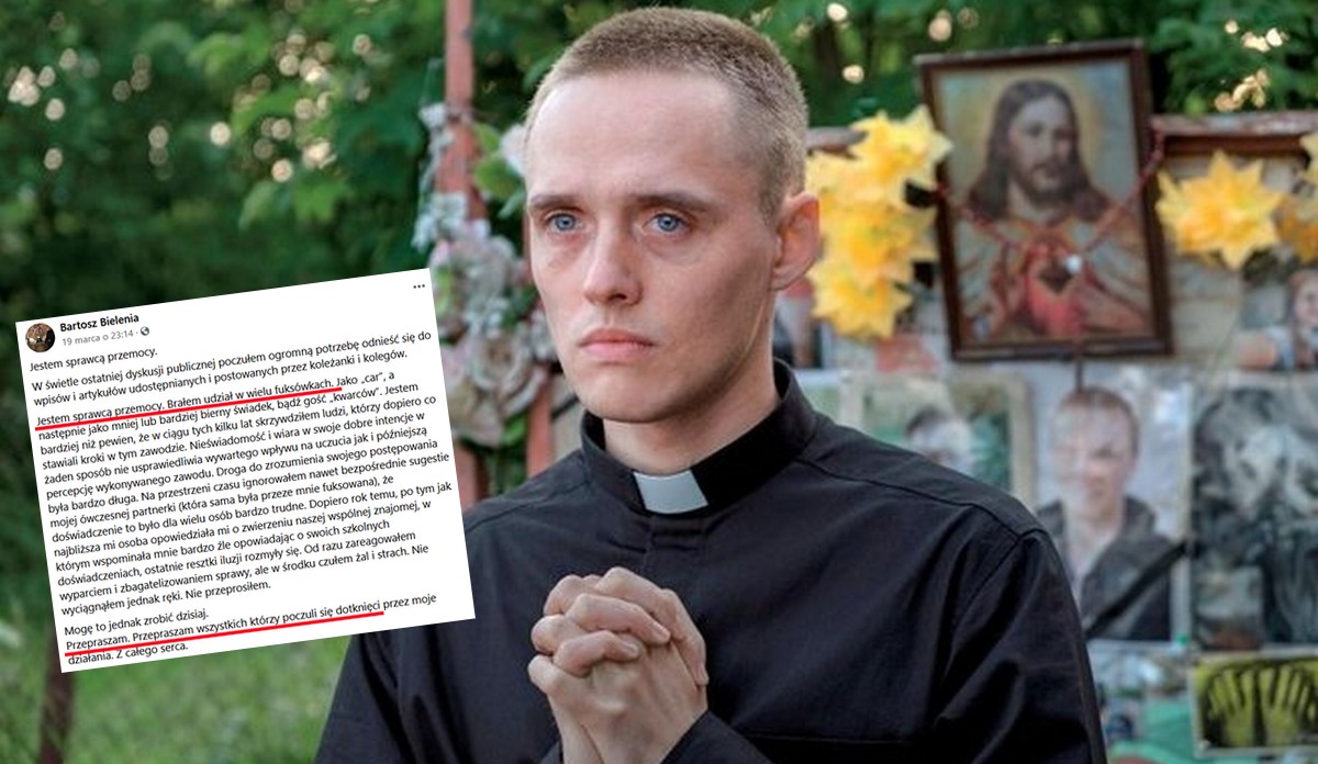 Aktor z "Bożego Ciała" przeprasza za to, że był "sprawcą przemocy"