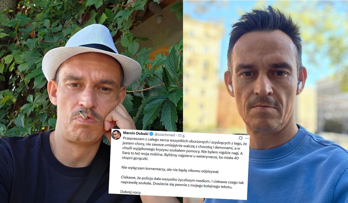 Dziennikarz TV Republika zapewnia, że nie wszedł nagi i pod wpływem do kościoła i że walczy z demonami