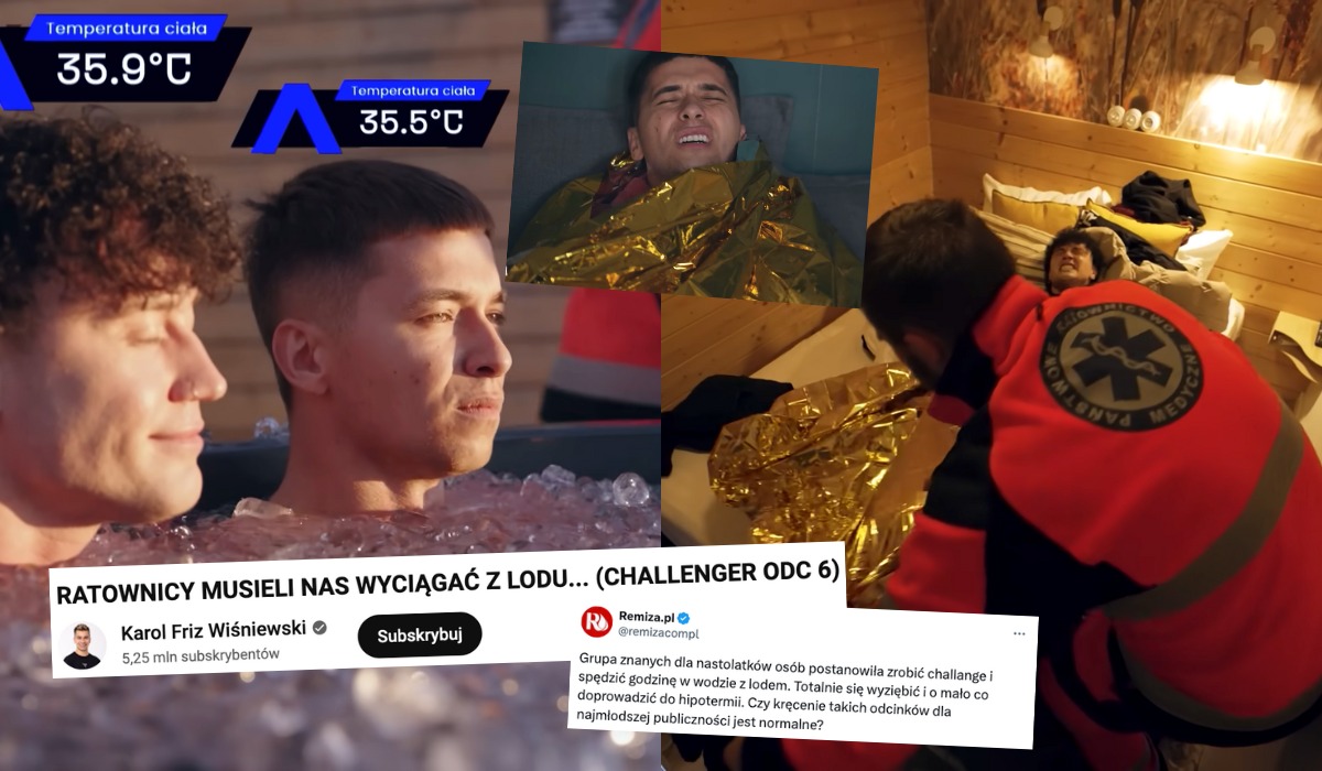 Friz krytykowany za to, że prawie zamroził uczestników swojego programu w lodowatej wodzie