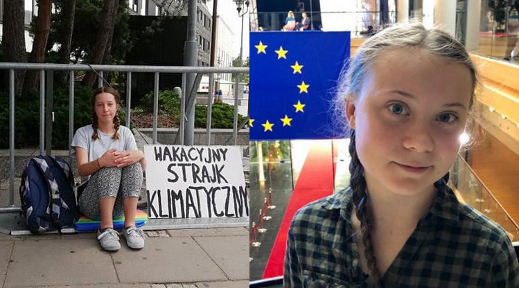 Greta Thunberg wspiera 13-letnią Ingę, która rozpoczęła wakacyjny strajk klimatyczny