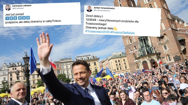 Sztab Rafała Trzaskowskiego zebrał 100 tysięcy podpisów