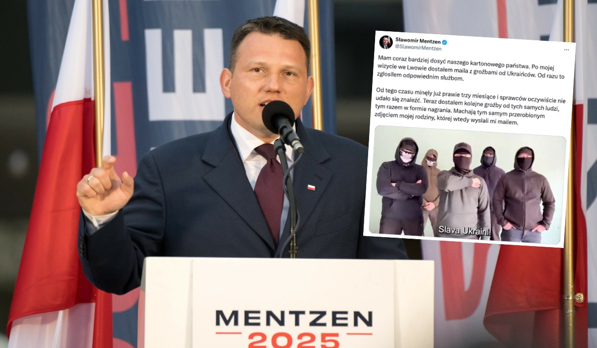 Mentzen twierdzi, że dostał film z pogróżkami od tajemniczych Ukraińców-ninja, jednocześnie nie chce ochrony