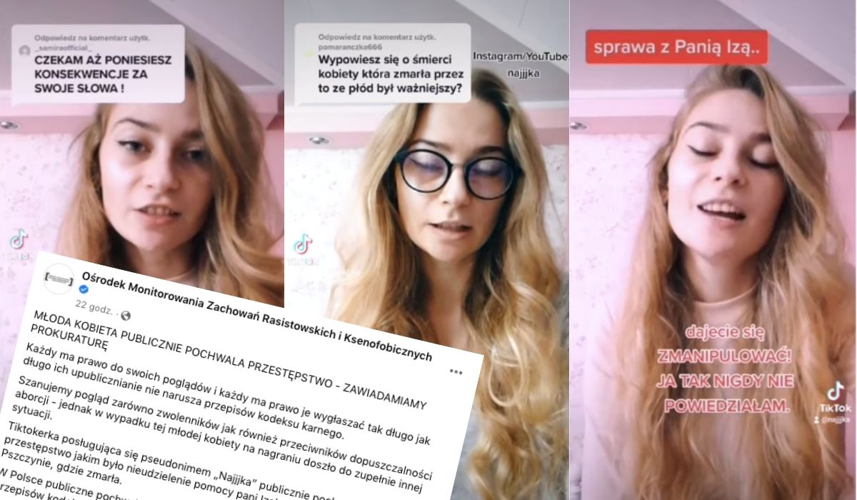 Tiktokerka o śmierci Izabeli z Pszczyny: "dobrze, że tak się stało". Sprawą zajmie się prokuratura