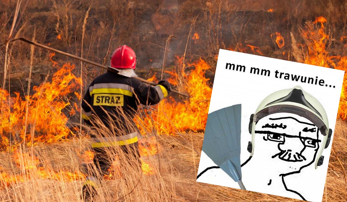 Polacy jak co roku rzucili się do wypalania traw, strażacy gasili już kilkanaście tysięcy takich pożarów i są trochę o to źli