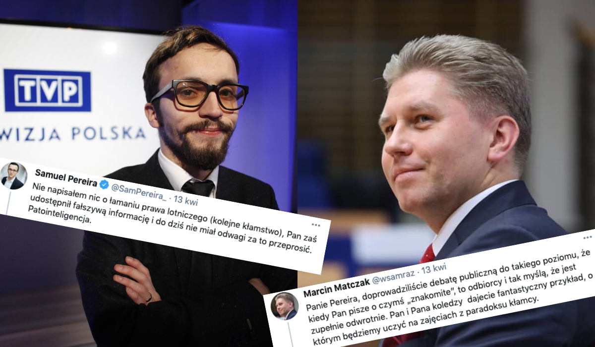 Szef TVP Info, Samuel Pereira, pospinał się z tatą Maty jakby się prosił w dziąsło