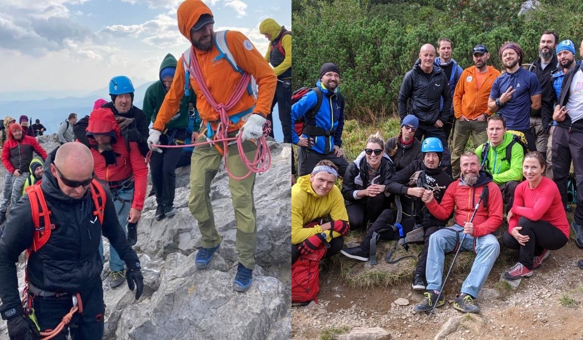 Alpiniści-wolontariusze wnieśli niepełnosprawnego ziomka na szczyt Giewontu, bo takie miał marzenie