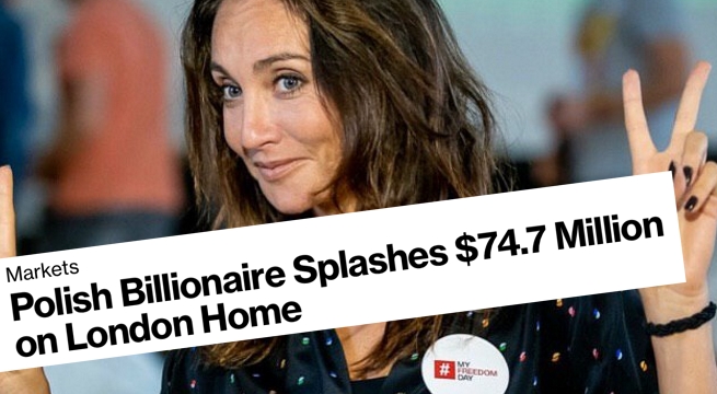Bloomberg: Dominika Kulczyk kupiła dom w Londynie za 300 mln zł