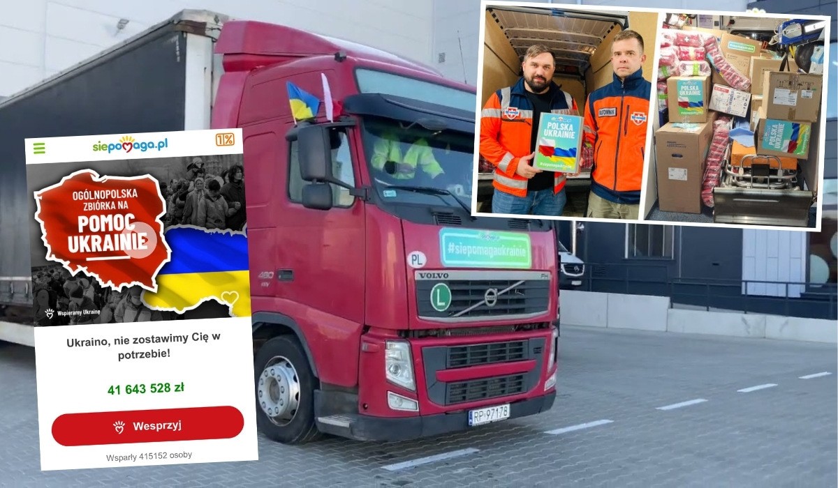 Wielka zbiórka dla Ukrainy udała się, tony sprzętu medycznego dotarły do Lwowa