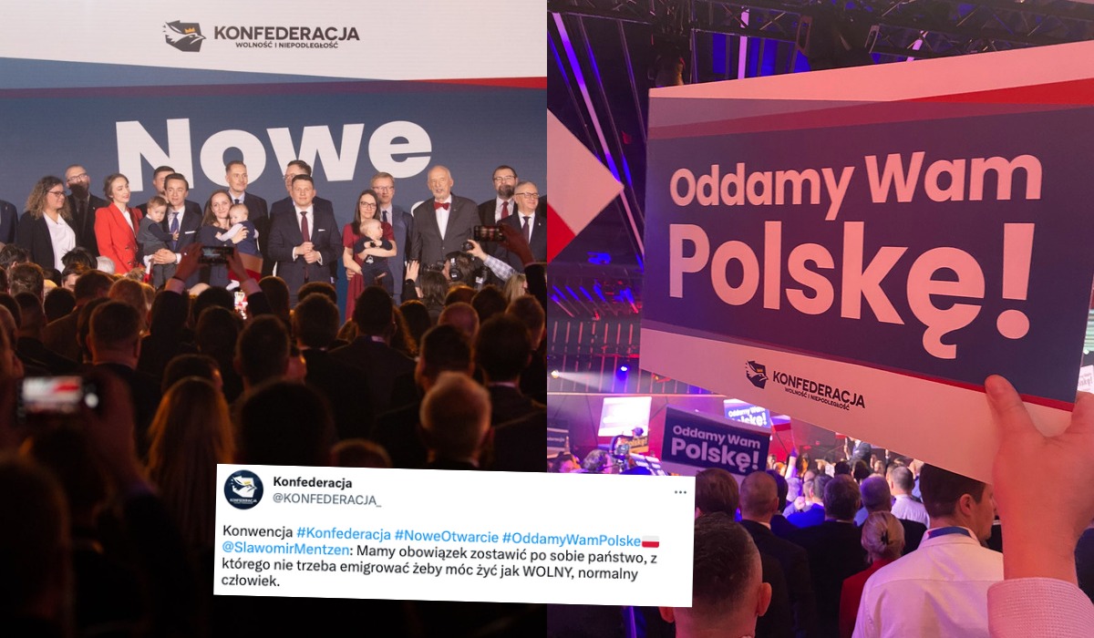 Konfederacja z konwencją "Oddamy Wam Polskę", w sensie że Polakom