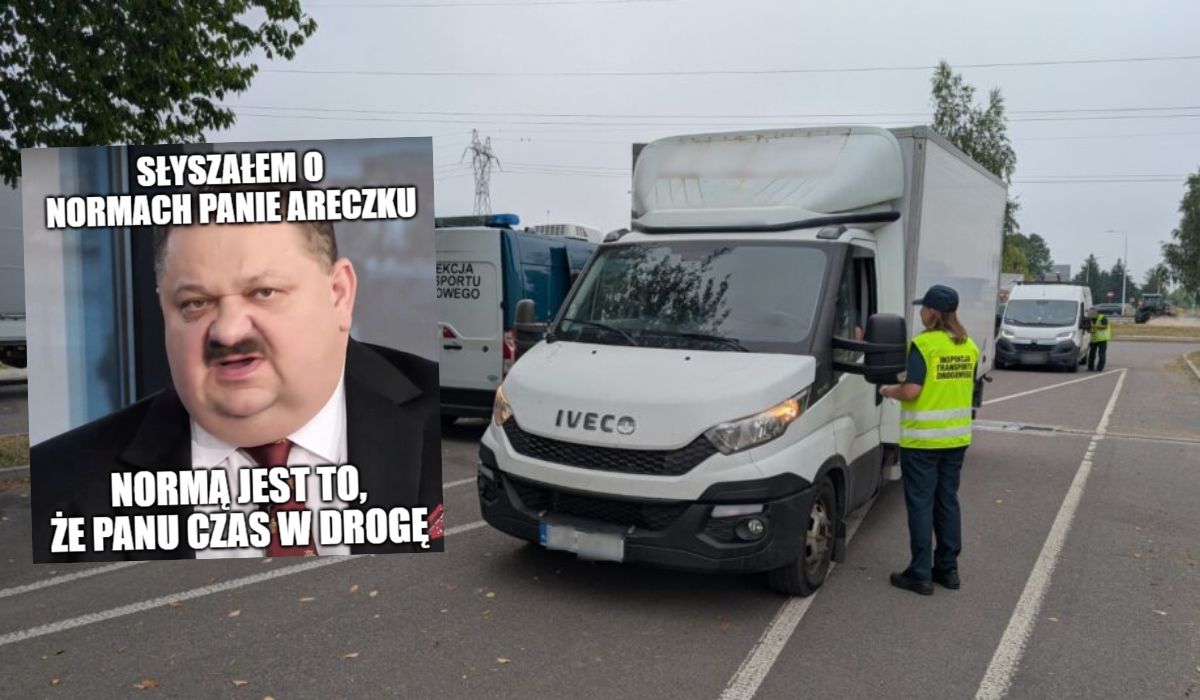 Lublin: kontrola złapała dostawczaka tak przeciążonego, że ważył 9,5 tony