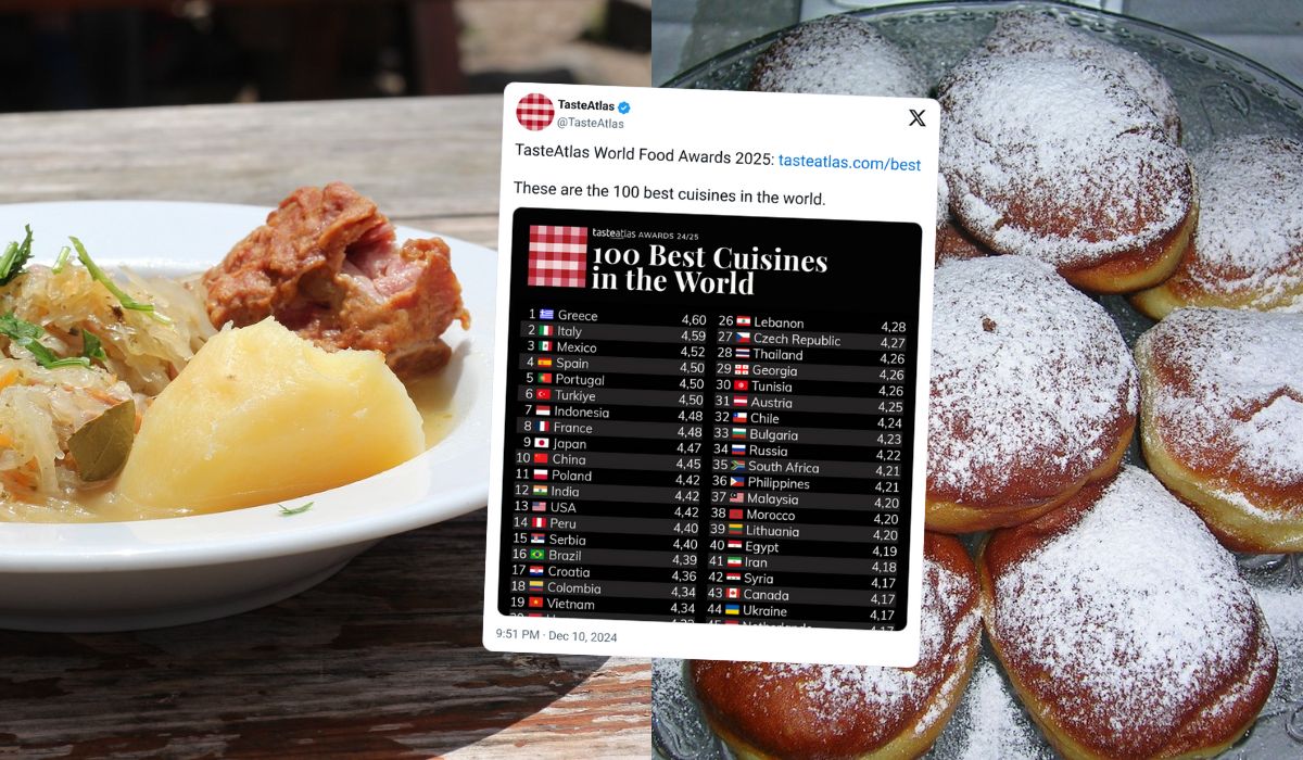 Polska kuchnia zajęła 11. miejsce w rankingu 100 najlepszych kuchni świata