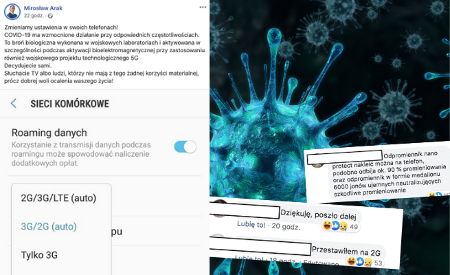 Jeden z dziwniejszych fejków o wirusie: "ustawienia telefonu wzmacniają zakażenie"