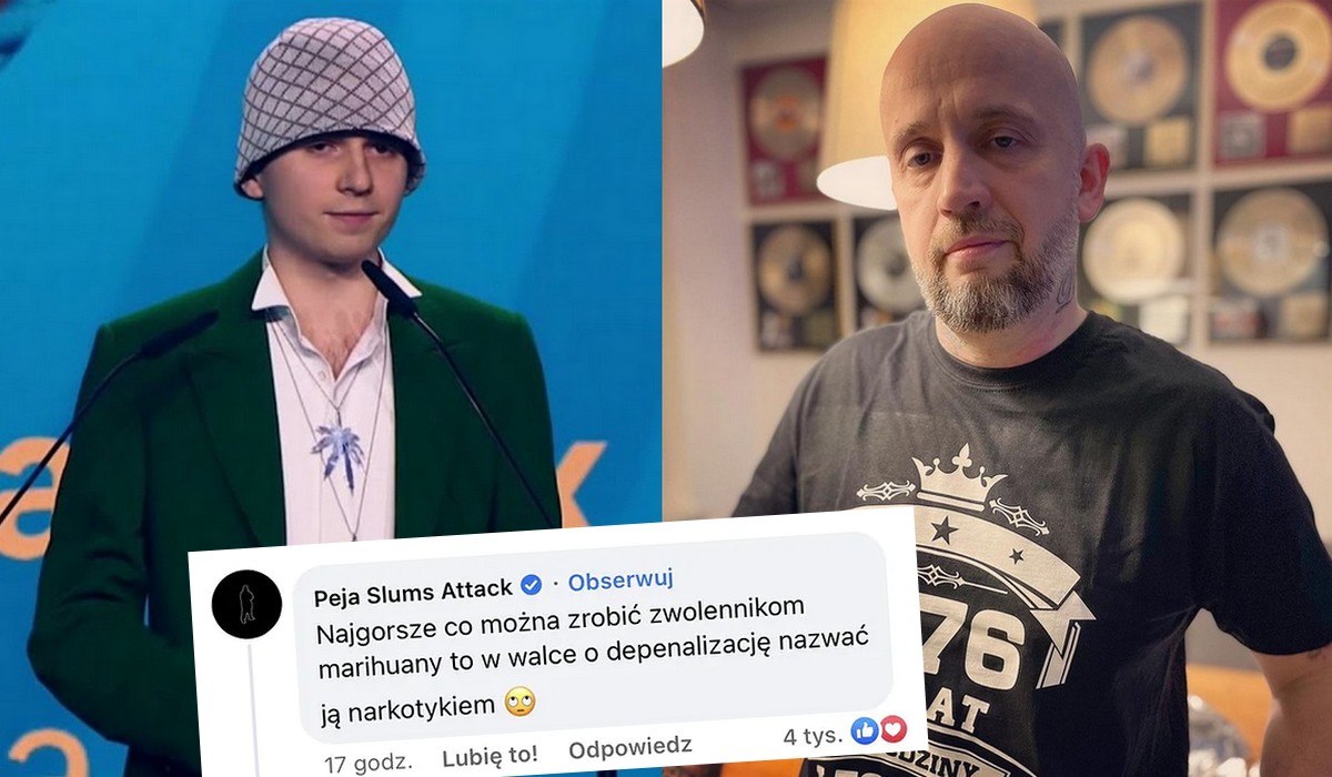 Peja rozczarowany kolegą z branży, Matą: najgorsze, co można zrobić w walce o depenalizację to nazwać m*rihuanę n*rkotykiem