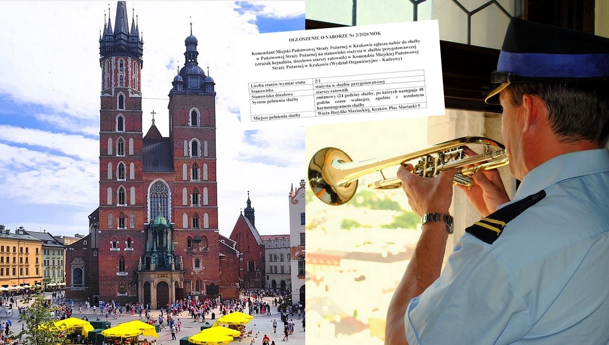 Kraków: w rekrutacji na stanowisko hejnalisty bierze udział kobieta