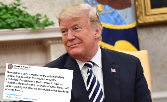 Donald Trump obraził się na Danię za to, że nie chce sprzedać Grenlandii i odwołał wizytę