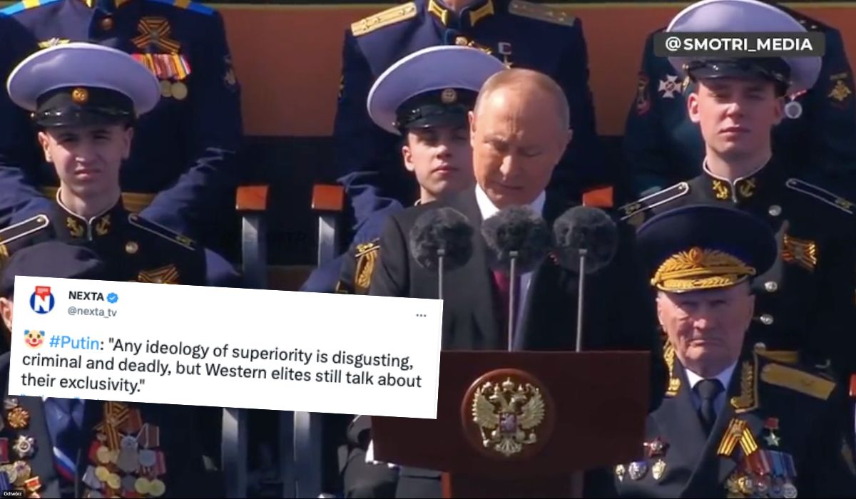 Putin na Paradzie Zwycięstwa umocnił narrację, że cały zachodni świat uwziął się na mateczkę Rosję