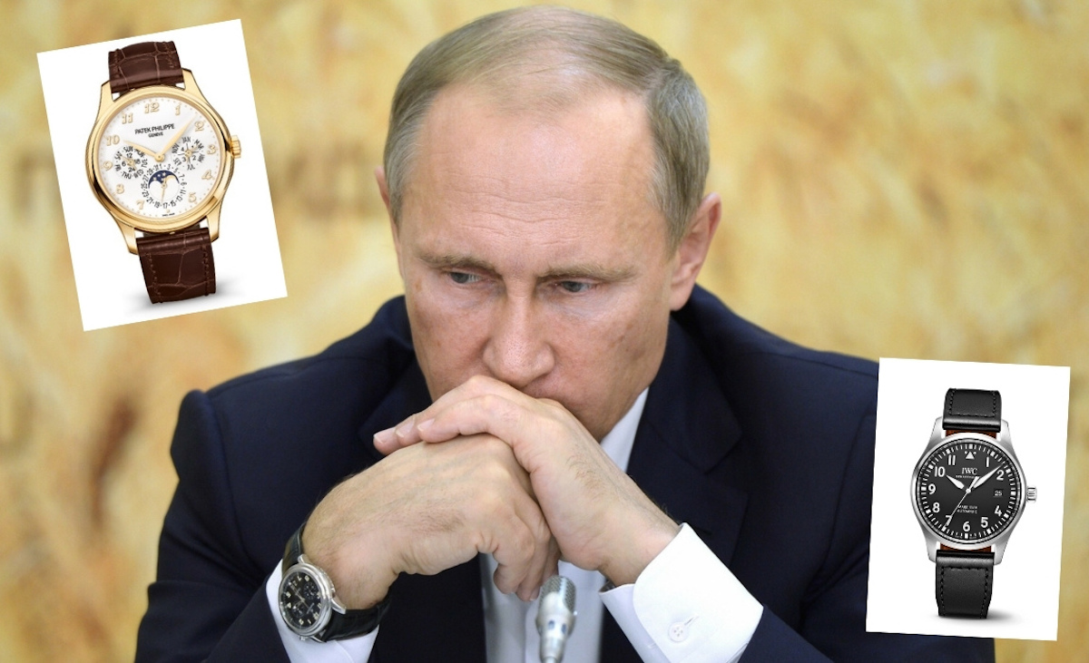 Szwajcaria zakazuje eksportu luksusowych towarów do Rosji, w tym ulubionych zegarków Putina