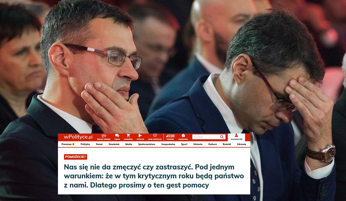 Karnowski pomimo milionowych zysków "Sieci" i wypłacenia 15 mln dywidend śmiało prosi czytelników o wsparcie